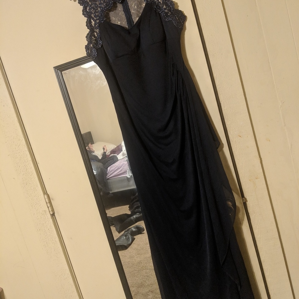 Navy Blue Prom Dress